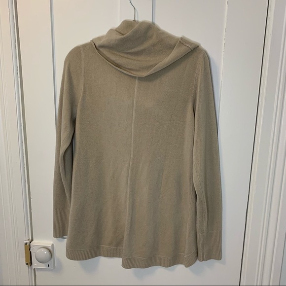 Beige Cowl Sweater - Picture 4 of 4